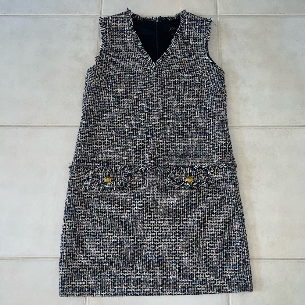 JCREW cute multicolor sleeveless dress size 8